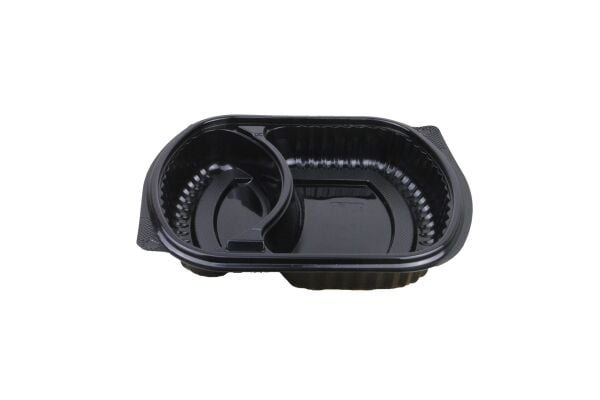 ÖZGE MENÜ BOX SICAK YEMEK KABI 2 BÖLMELİ SET 0001 - 200 ADET