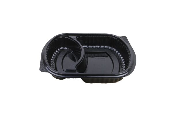 ÖZGE MENÜ BOX SICAK YEMEK KABI 2 BÖLMELİ SET 0001 - 200 ADET